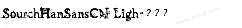 SourchHanSansCN Ligh字体转换